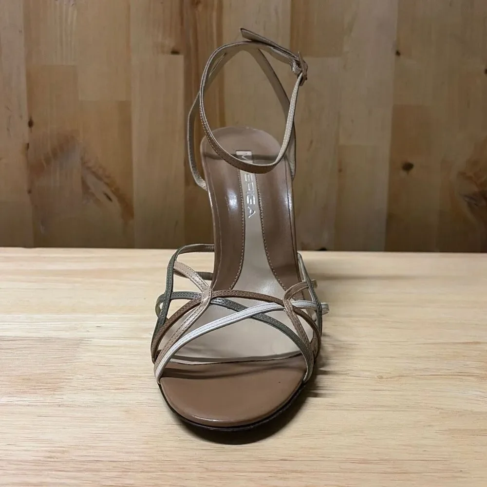VIA SPIGA Tan Leather Strappy Sandals Womens Size 10 NEW **SEE PICTURES**